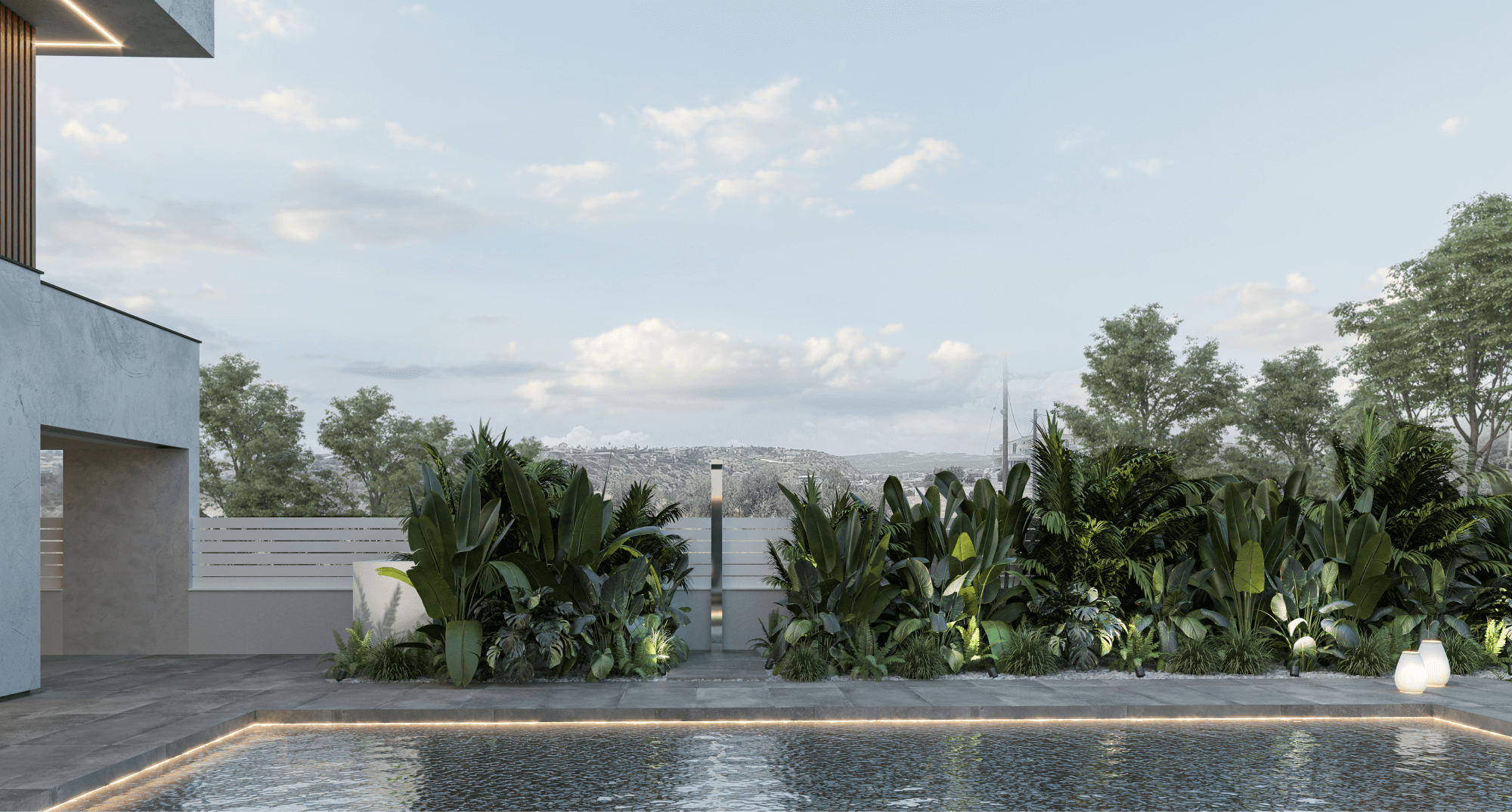 Вилла Modena — гостиная в современном стиле