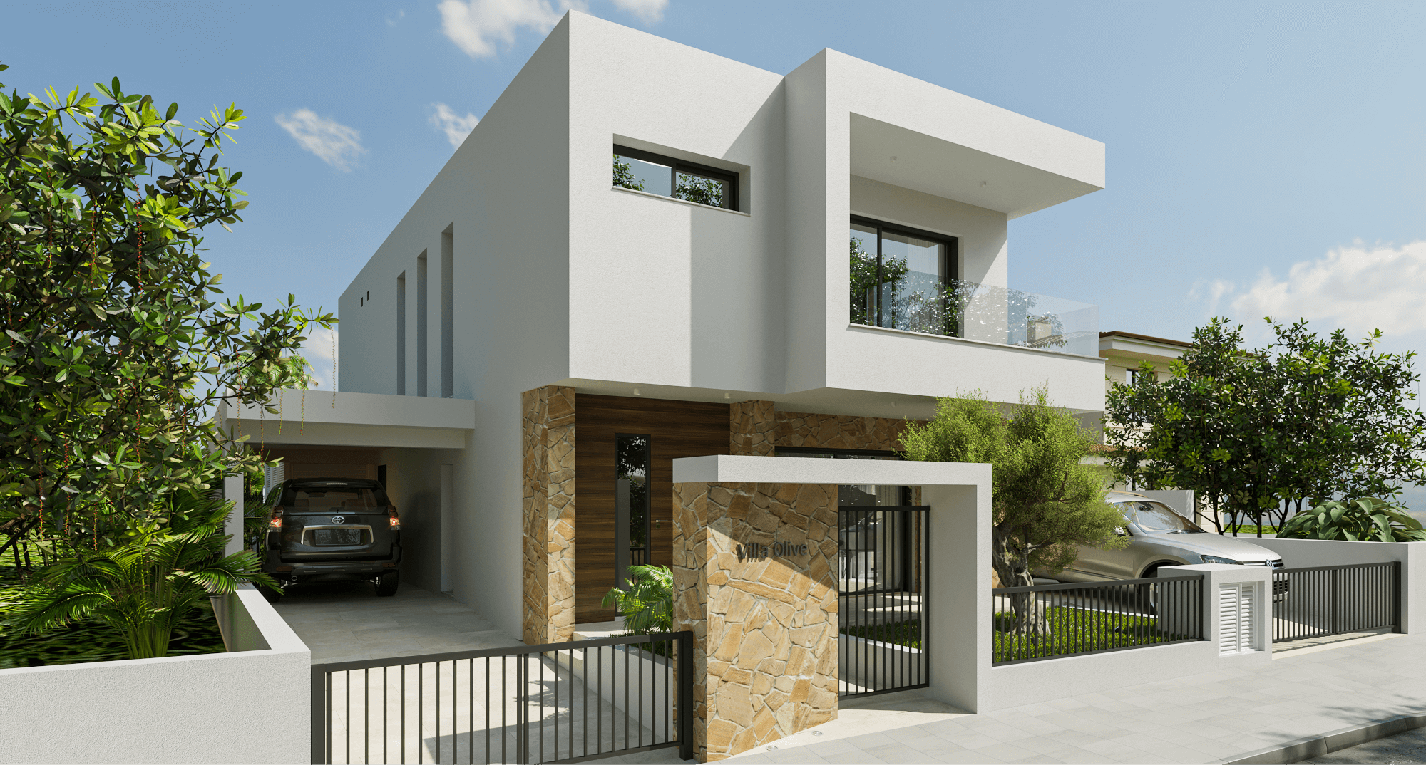 Вилла Olive — интерьер кухни и столовой