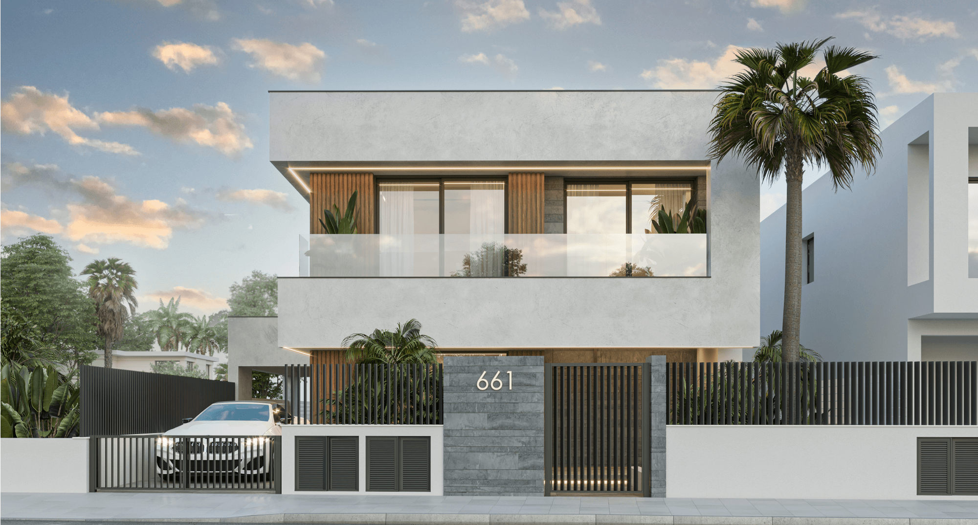 Вилла Modena — фасад в Лимассоле